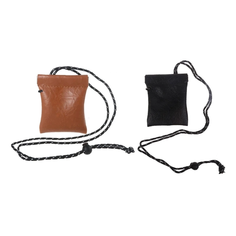 

Women Hanging Neck Earphone for Key for Case Coin Small Storage Wallet PU Leather Card for Case Novelty Mini Coins Purse