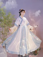 chinese style elegant hanfu 6 meters ancient princess cosplay costume exquisite embroidery flower dance wear lady suit