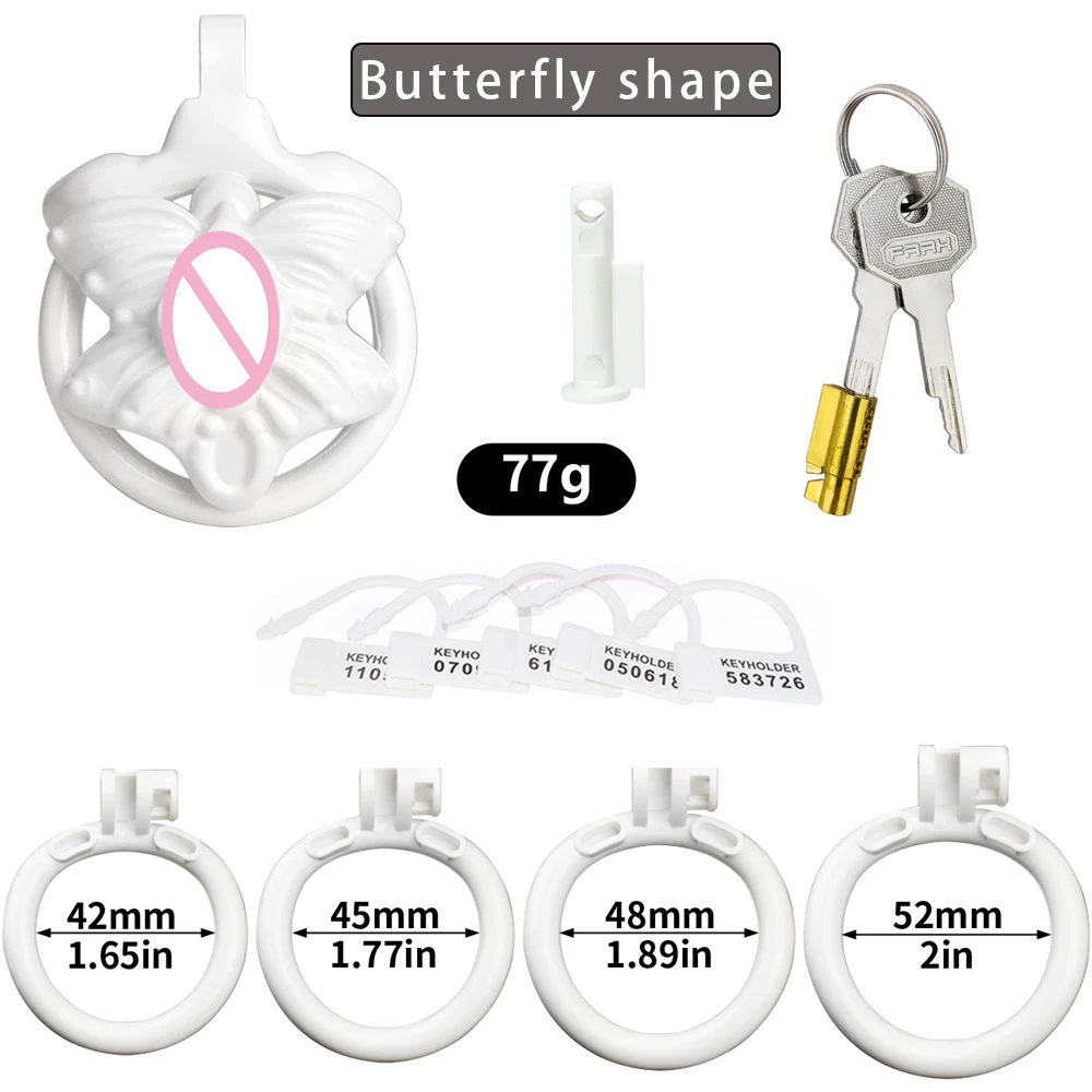 Мужской Пояс верности LEZEE из смолы женский дизайн в виде бабочки розы кольца на