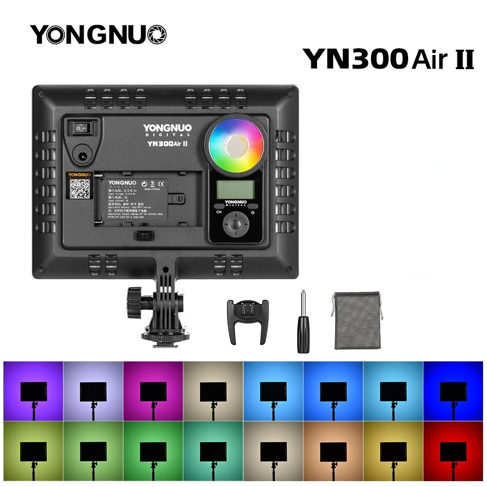 

Светодиодная лампа для видеосъемки YONGNUO YN300AIR II RGB