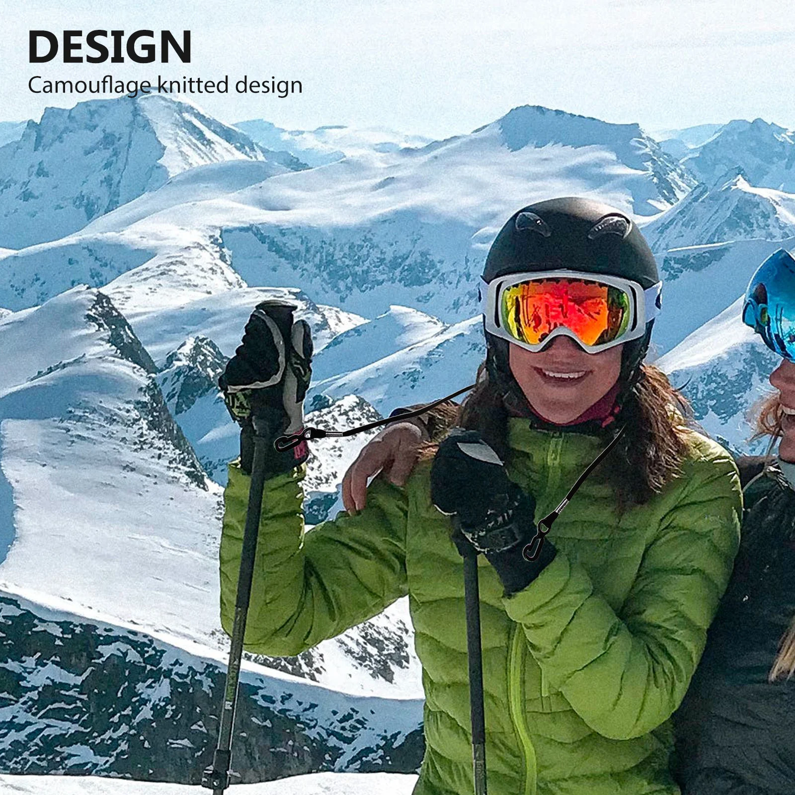 Перчатки захват эластичный ремешок для телефона уличные варежки веревка детский