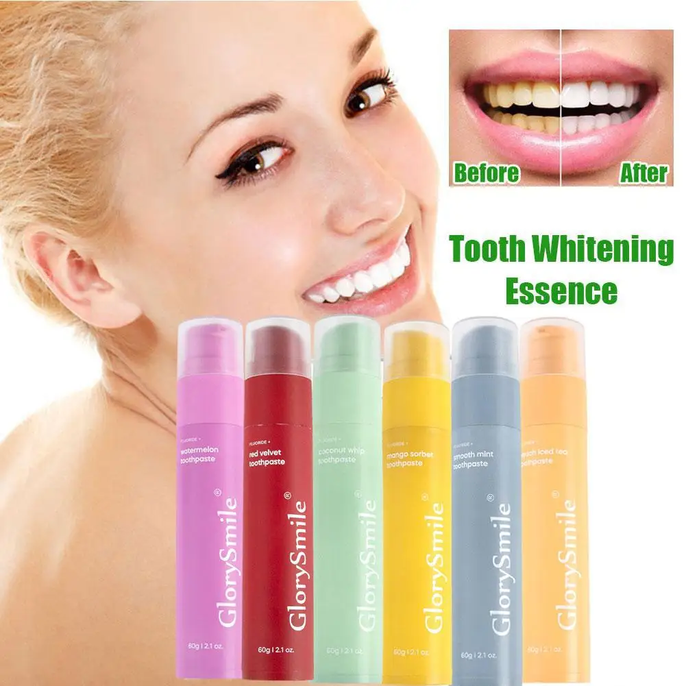 

Fruit Flavored Toothpaste Whitens Teeth Eliminates Odor Yellowness Children's Containing Fluoride Whitening Stains Mousse T B6N4