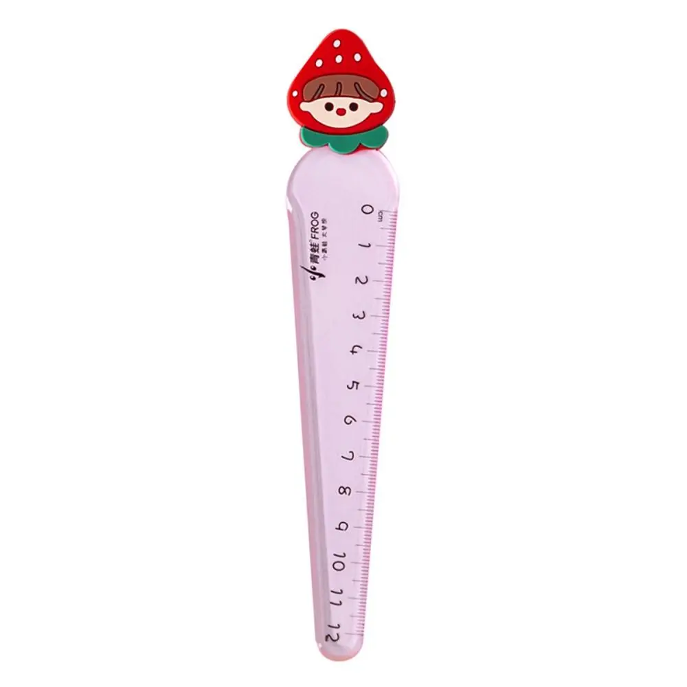 

DIY Drawing Tools Transparent Carrot Ruler Cartoon Dividing Drawing Gift Math Drawing Straight Ruler Drafting 12cm Bookmark