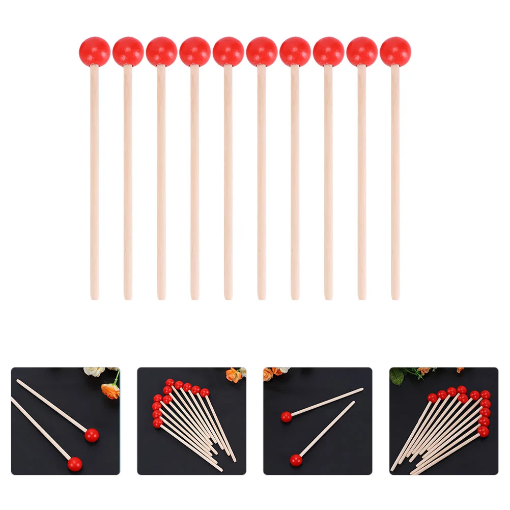 

15 Pcs Wood Baby Toys Hammer Wooden Hammers Musics Mallets Gavel Instrument Drumstick Sticks Child