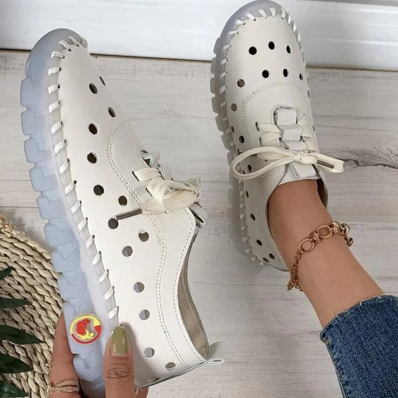 

Женские Дизайнерские кроссовки оксфорды, дышащие повседневные Мокасины из спилка на шнуровке, лоферы на плоской подошве с вырезами, 2022