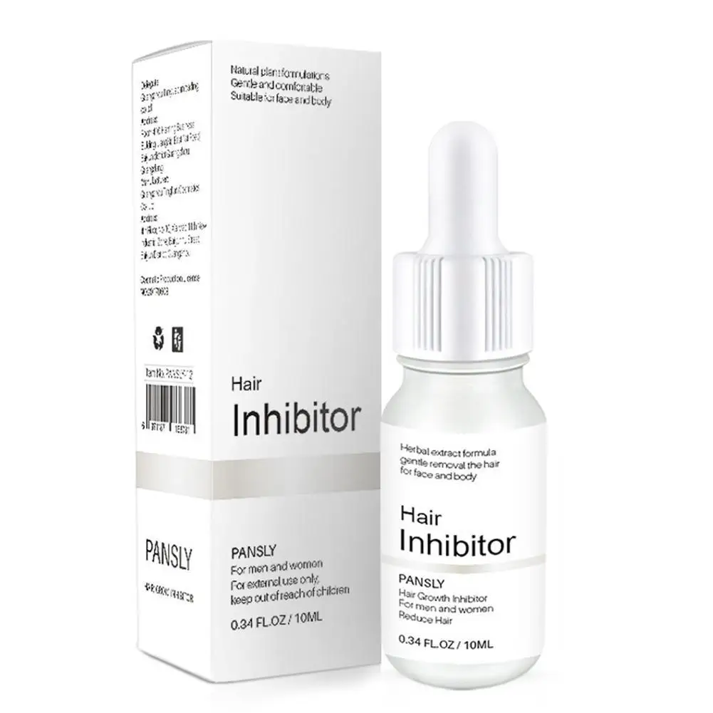10ml Permanent Hair Growth Inhibitor Organic Oil Removal Painless On Bikini Face Armpit Legs Body Pubic Depilation Serum