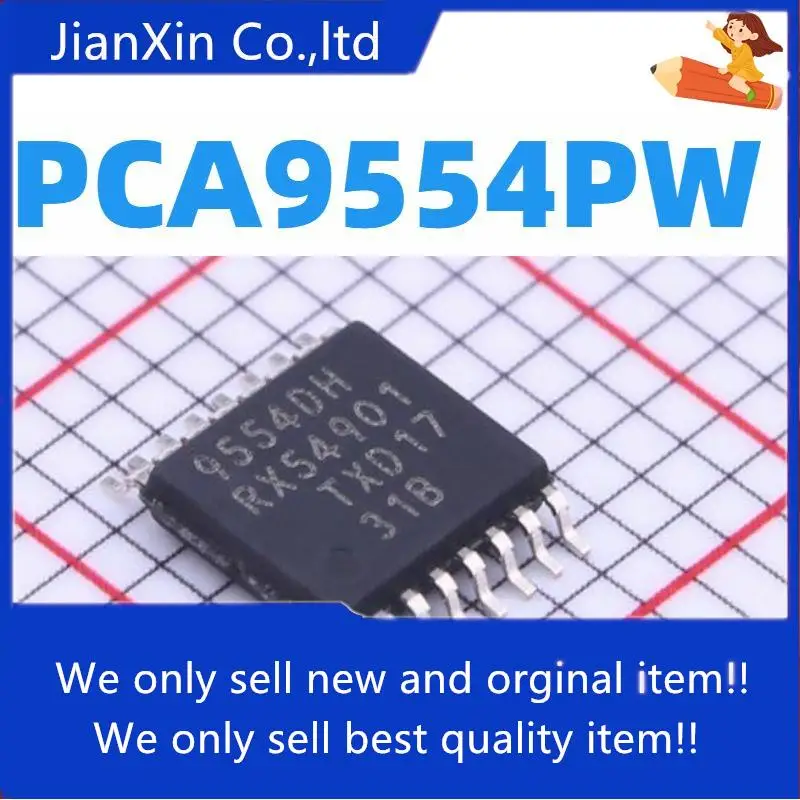 

10pcs 100% orginal new | PCA9554PW PCA9554 9554DH TSSOP-16 Expander Integrated IC Chip