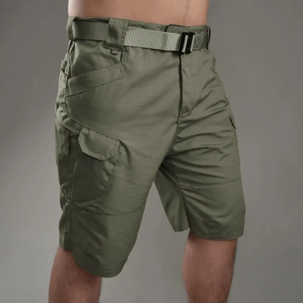 

Simple Solid Color Summer Shorts Trendy Wear-resistant Thin Pockets Men Shorts Skin-friendly Knee Length Summer Shorts 2022