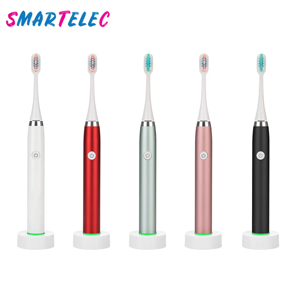 

Улучшенная звуковая электрическая зубная щетка, ультразвуковая Автоматическая быстро заряжаемая зубная щетка для взрослых с 7 насадками