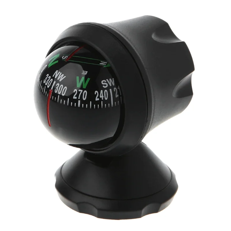 

Car Compass Flexible Navigation Dashboard Car Accessories Auto Ball Cup Vehicle Adhesive