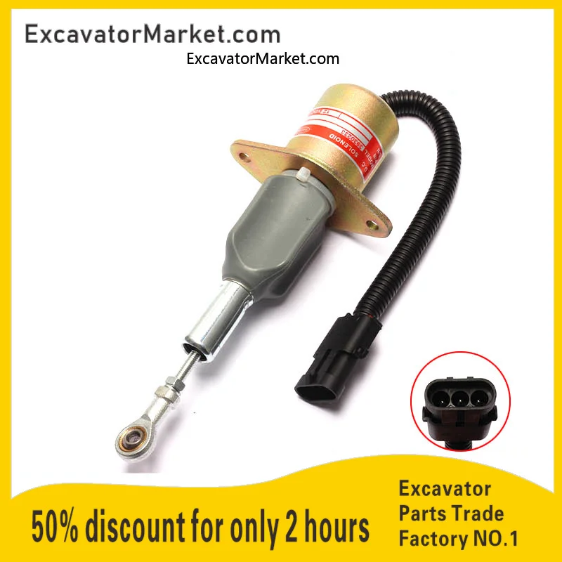 Для Cummins engine stop электромагнитный клапан пламени 3930233 3930234 переключатель