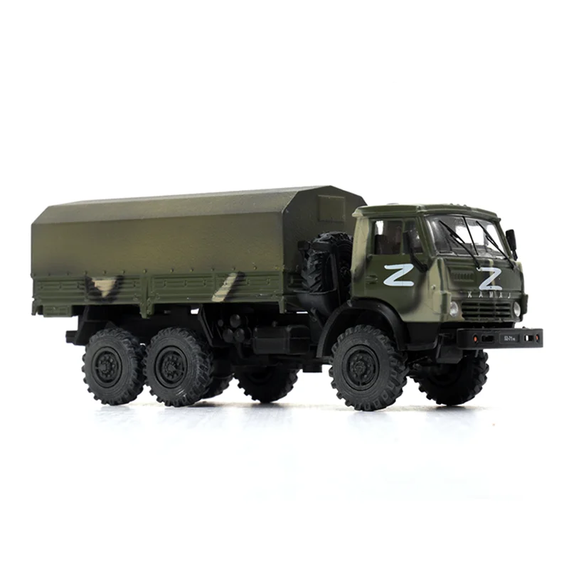 

1/72 Scale Model 12061LB Russia Kamaz 43101 Vehicle Z Logo Car Adult Fans Collection Gifts Souvenir Toys Display Decoration