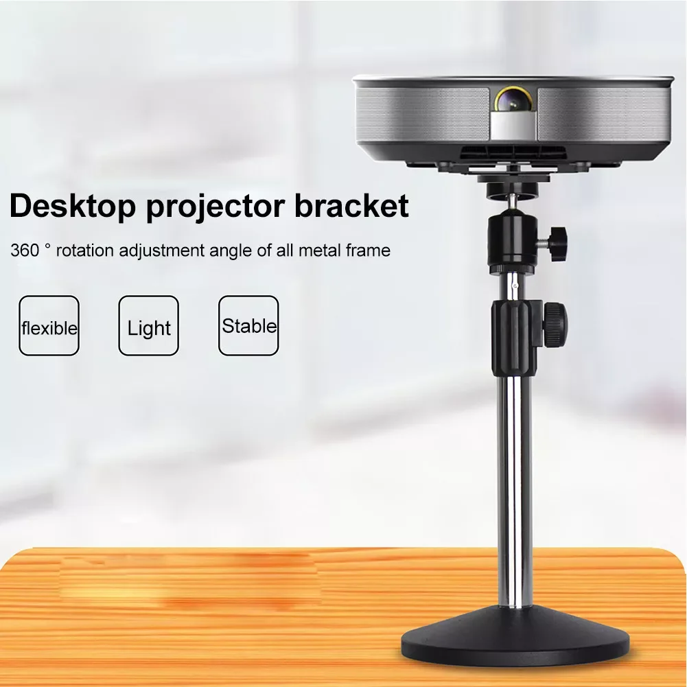 

H1 Z4 Practical Tripod Stand DJ Equipment Free Standing Screw Mountable Projector Holder SLR Laptop Round Base Metal