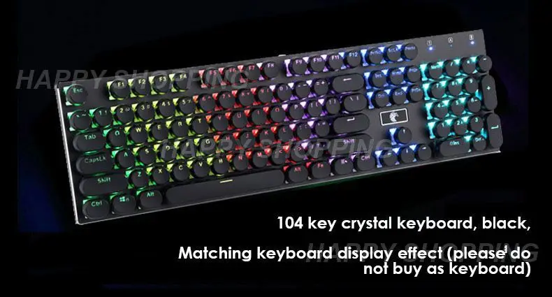 

Key Cap Personalized Retro Round Punk Transparent Crystal Transparent Style Abs Keycap Keycap Set Mechanical Keyboard Cap