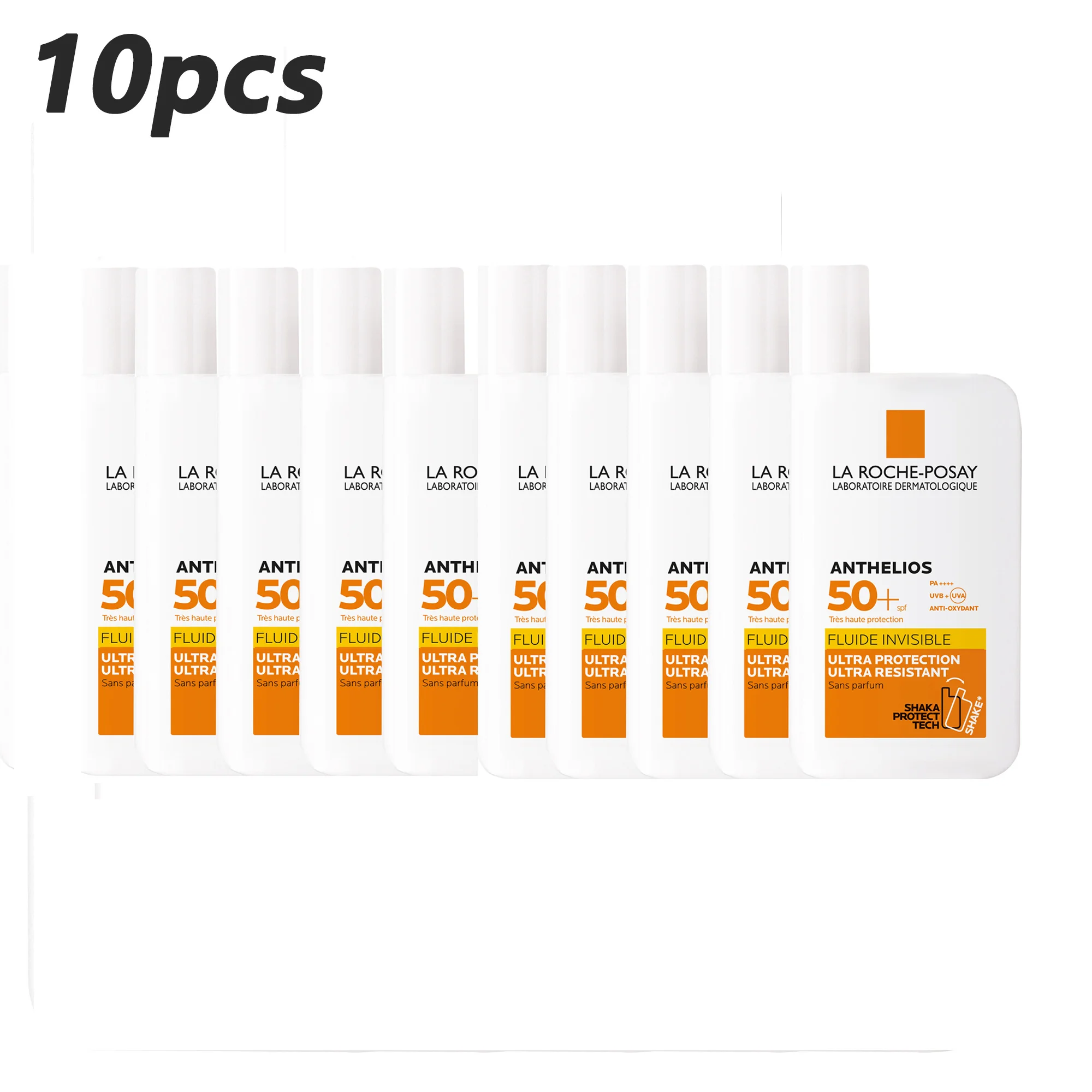 

Солнцезащитный крем La Roche Posay SPF 50 +, 10 шт., незамасляный, ультратонкий, жидкий, широкого спектра, универсальный, без оттенков, уход за лицом