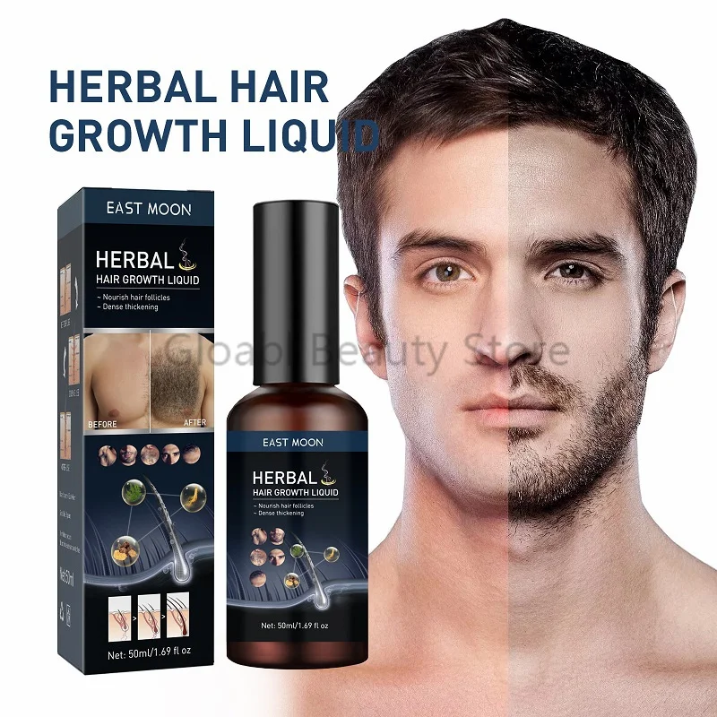 

Men Body Hair Growth Fluid Beard Chest Hair Fast Thick Growth Liquid Strong Repair Maintenance Hair Growth Enhancer Oil 50ML