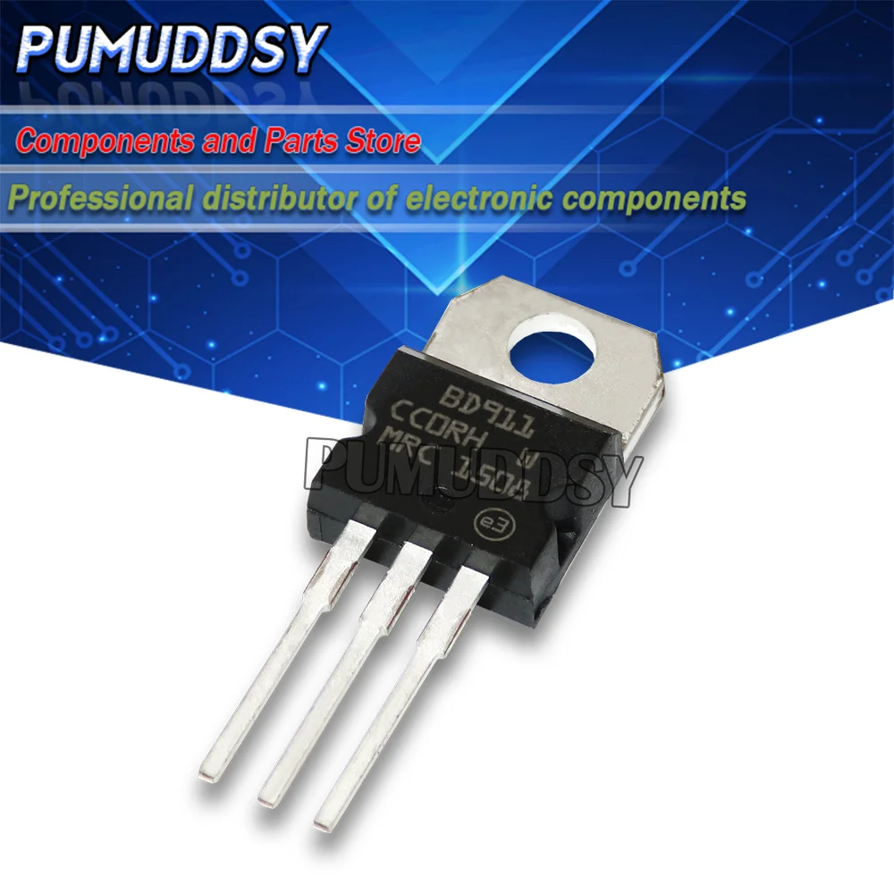 10PCS BD911 BD912 Darlington transistor 15A 100V TO-220 authentic IC | Integrated Circuits