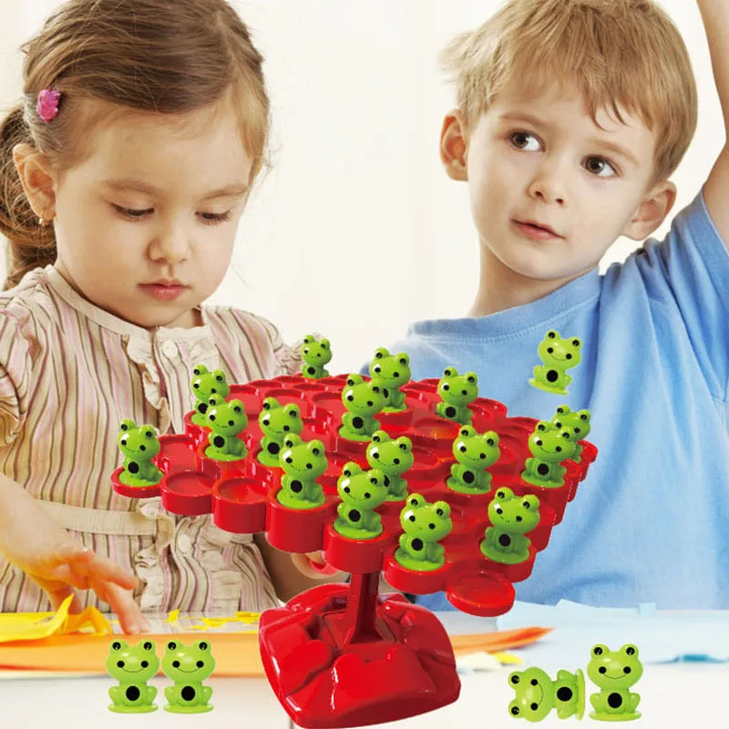 

Montessori Math Toy Frog Balance Tree Educational Leisure Parent-child Interaction Tabletop Baby Game Toys Kids Learning Toys