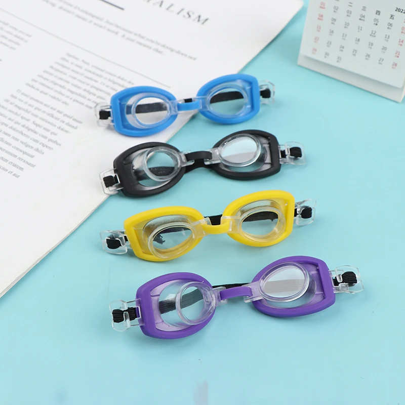 

1/6 Doll Swimming Goggles Toy Accessories color Frame Glasses Miniature Diving Eyeglass