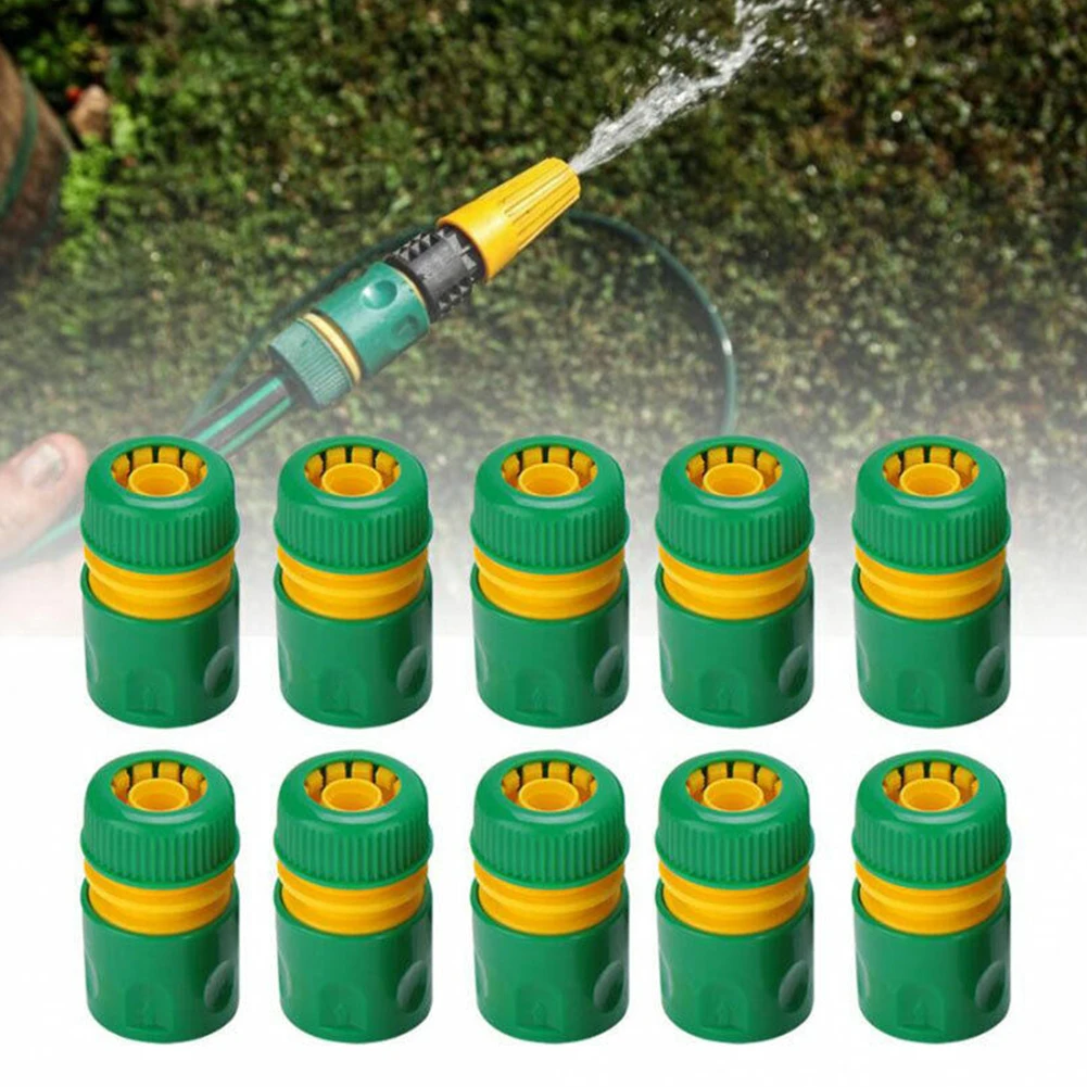 10PCS 1/2inch Garden Tap Water Hose Pipe Connector Quick Connect Adapter Fitting Home Irrigation Pipe For Watering Greenhouse