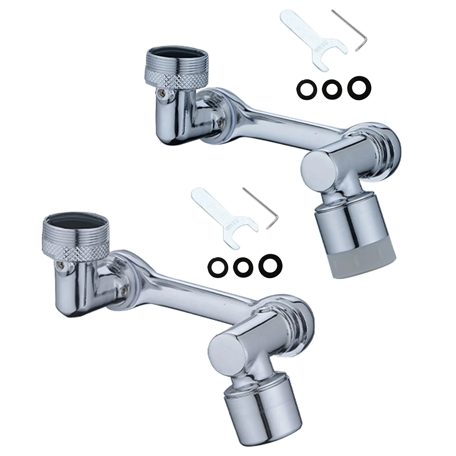 

360°Rotation Bathroom Faucet Aerator Splash-Proof Sprayer Kitchen Water Saving Tap Pressurized Faucet Extender Nozzle Bubbler