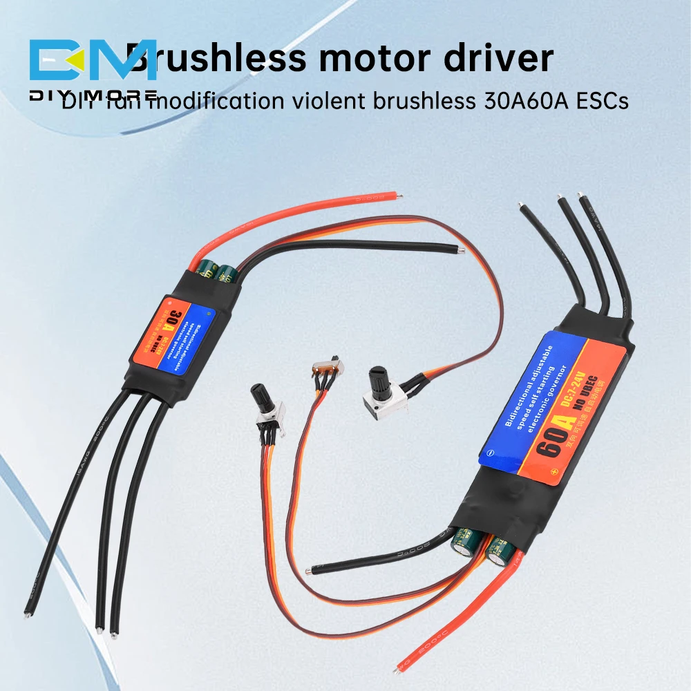 Однонаправленный самопусковой бесщеточный двигатель 30A 60A ESC электрический