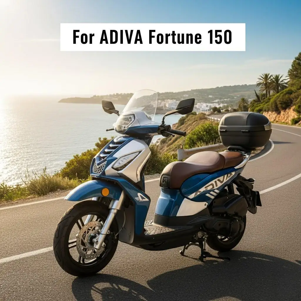 Фото Аксессуары для мотоциклов, зеркало бокового вида для ADIVA Fortune 150, комплекты зеркал заднего вида, вращающееся зеркало на 360° °   вращение Регулируемое №1