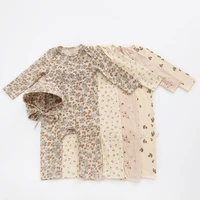 newborn autumnwinter cotton printed baby bodysuit baby long sleeve romper