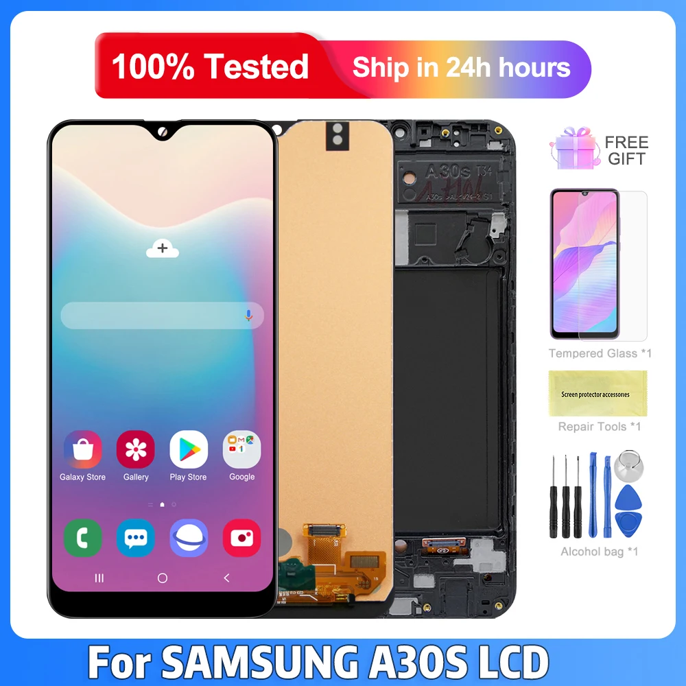 

100% Test For Samsung Galaxy A30S LCD Display Touch Screen Digitizer Assembly For Samsung SM-A307 A307F A307G A307YN LCD Screen
