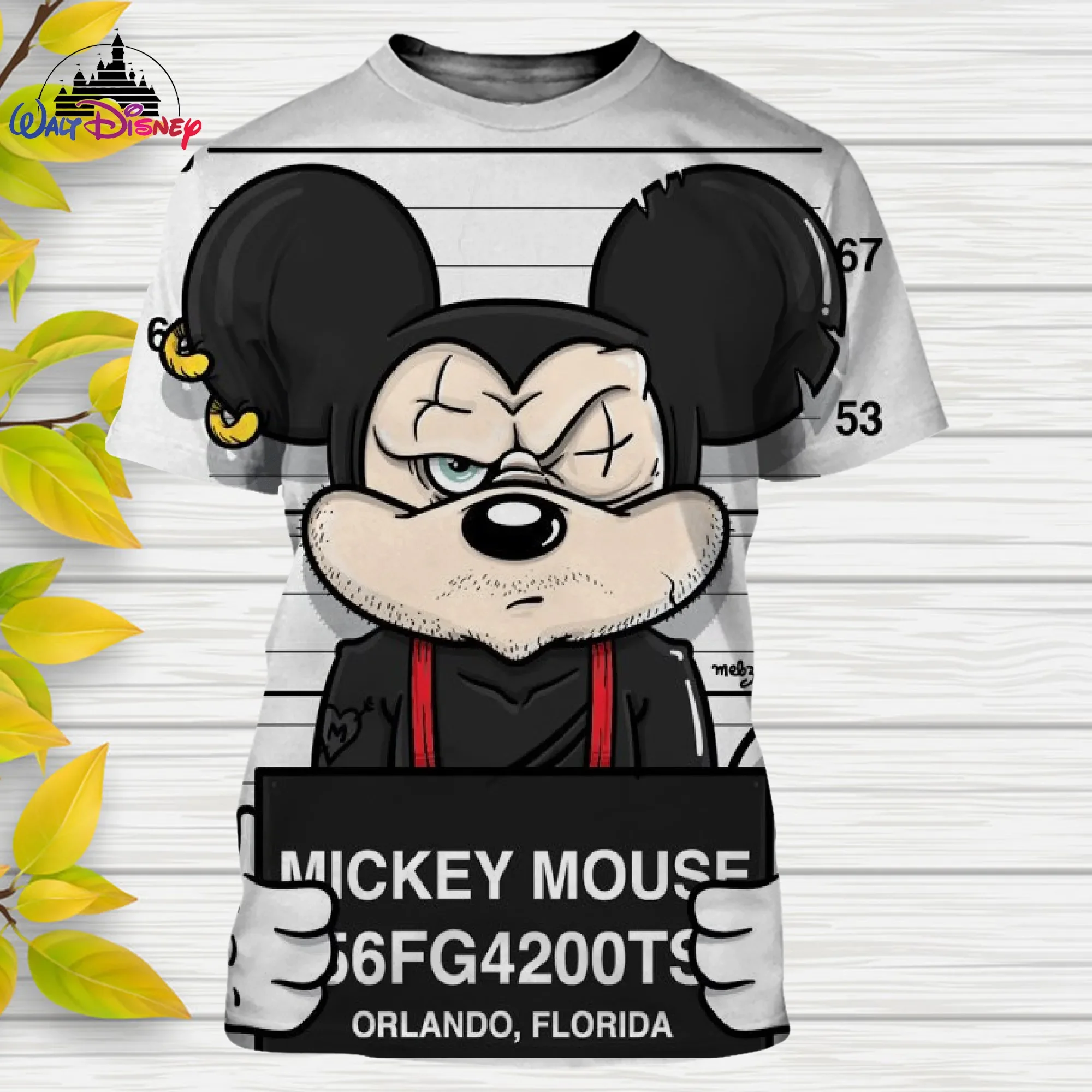 Disney Fun T-shirt Mickey Mouse Donald Duck Goofy Cartoon Men's and Women's T-shirts Casual Style 3D Printed Summer Top