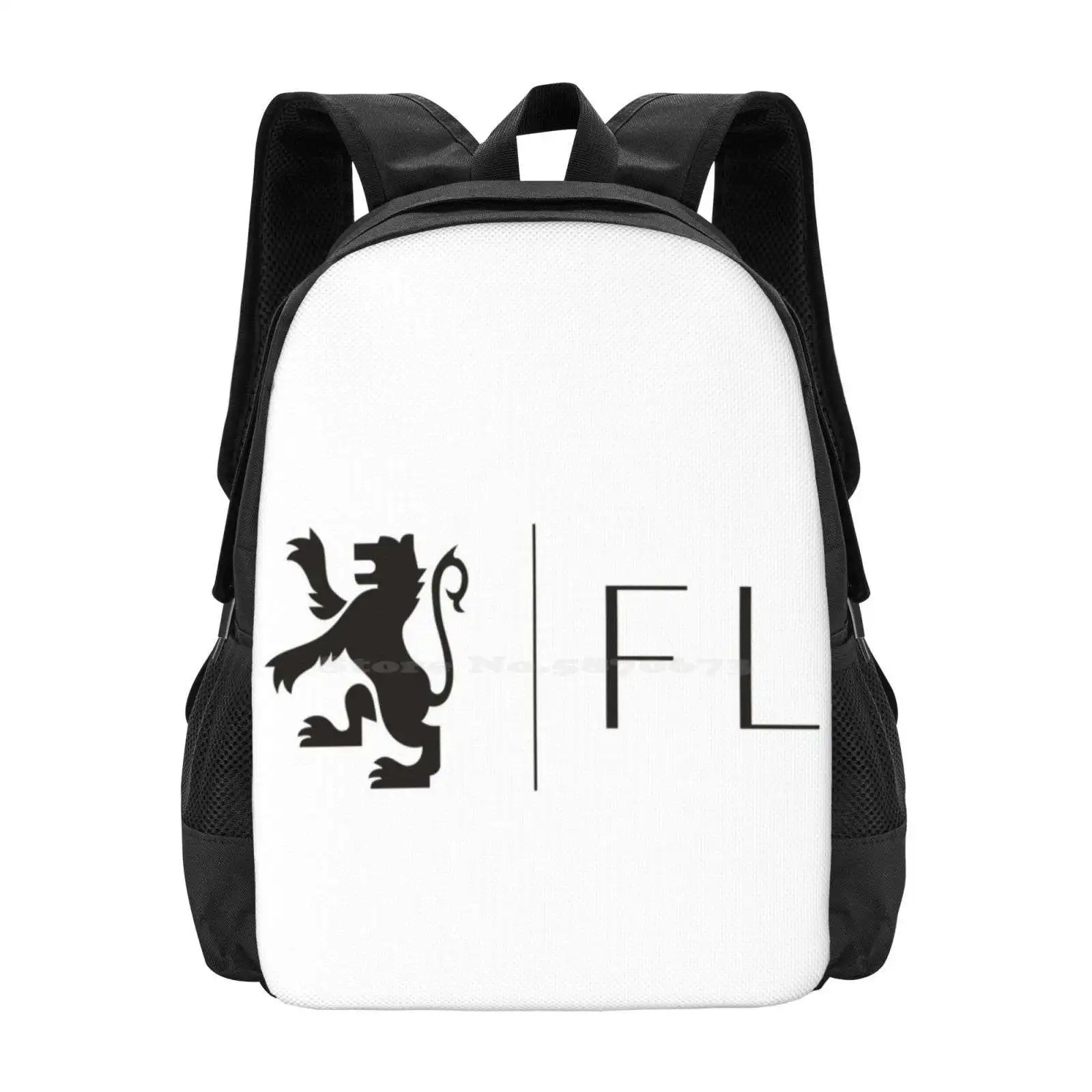 

Fl Logo Backpack For Student School Laptop Travel Bag Logo Company