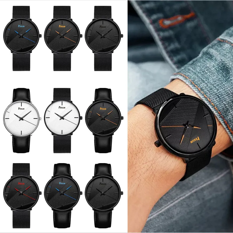 

2022 New Men Fashion Luxury Stainless Steel Strap Quartz Wrist Watch