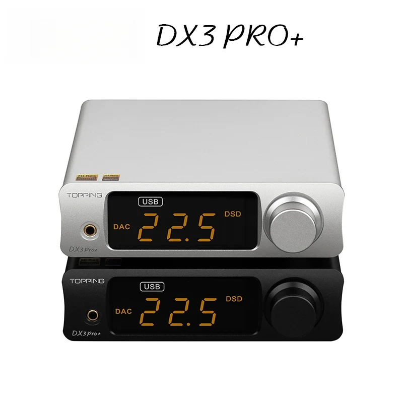 Фото TOPPING DX3PRO+ ЦАП Усилитель для наушников ES9038Q2M Декодер Bluetooth 5,0 LDAC Audio DX3 PRO с дистанционным управлением DX3 PRO PLUS №1