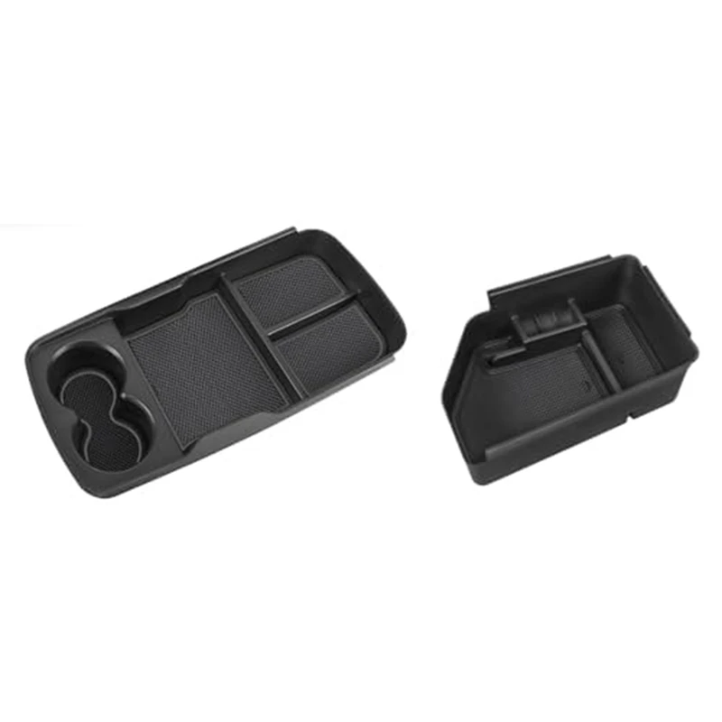 

For Kia EV6 2022 2023 2024 Center Console Storage Box Lower Tray Armrest Storage Box Cup Holder