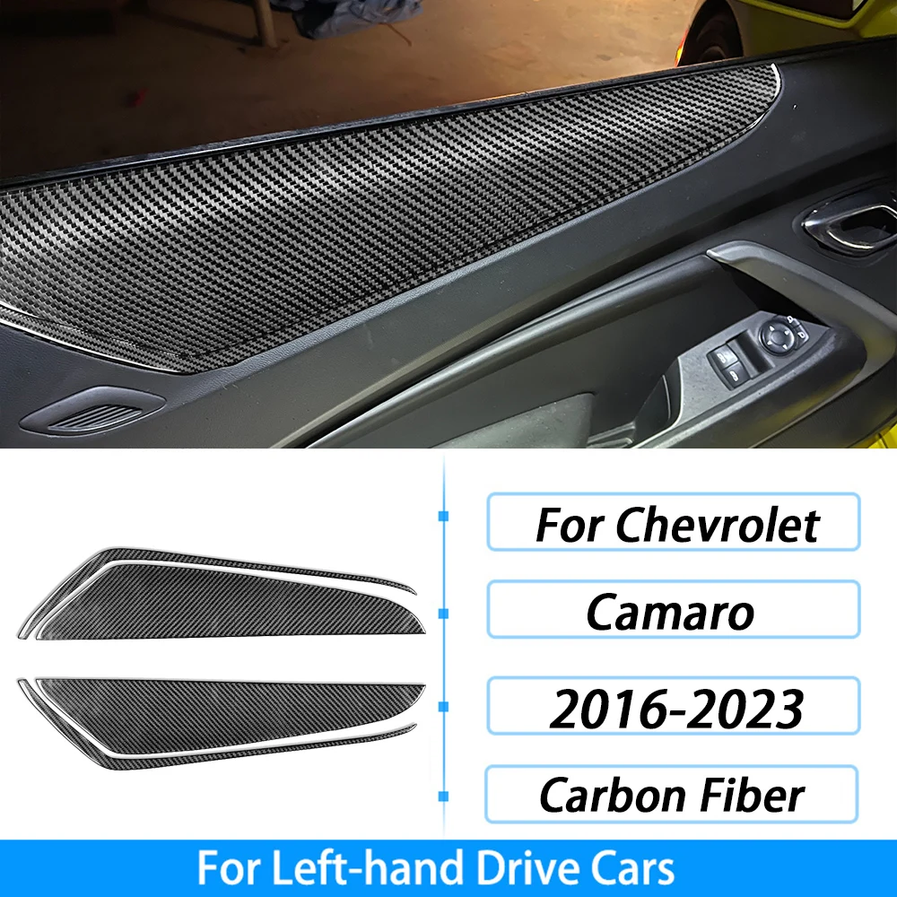 

Для Chevrolet Camaro 2016 2017 2018 2019 2020 2021 2022 2023 натуральное углеродное волокно, отделка крышки, аксессуары для салона автомобиля, наклейка