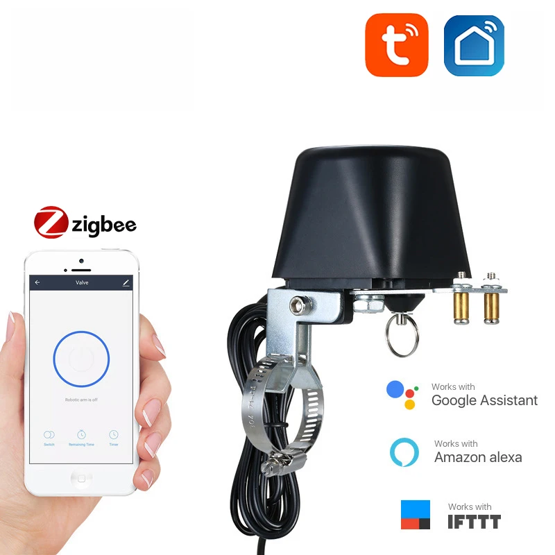 

Таймер управления водяным клапаном Tuya Smart Life Wifi/Zigbee, автоматический переключатель с помощью Alexa Smartthings, домашний помощник Яндекс-станции 2 Alice