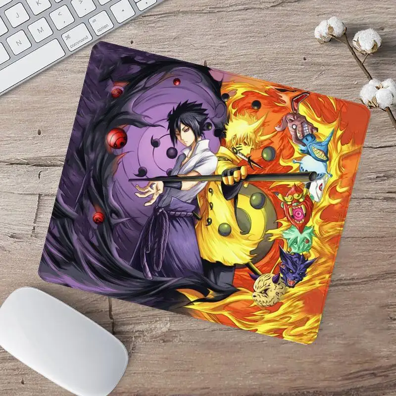 

Коврик для мыши удзумаки Наруто Uchiha Sasuke, противоскользящий, 18x22 см