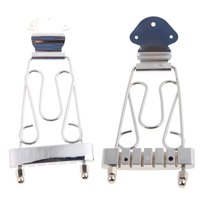 

Archtop Jazz Trapeze Short 6 String Tailpiece Bass Guitar Bridge With Screws