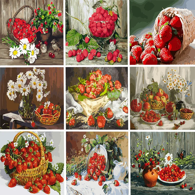 

Набор для рисования по номерам на холсте, с рамкой