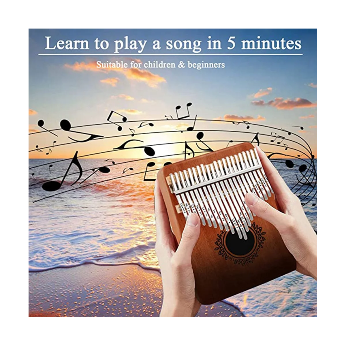 

Kalimba Thumb Piano 21 Keys, Portable Kalimba Thumb Piano, Thumb Piano for Adults, Kids and Beginners