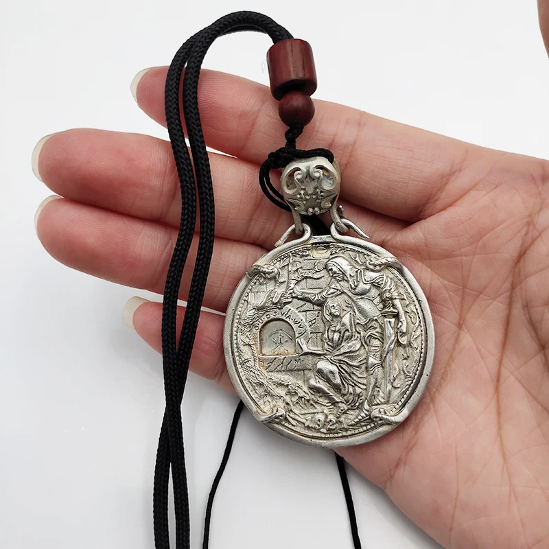 Wandering Coin 1921 European Style Holy Grail Mayan Organ Activity Coin Badge Pendant Collect Home Decoration Crafts Souvenir