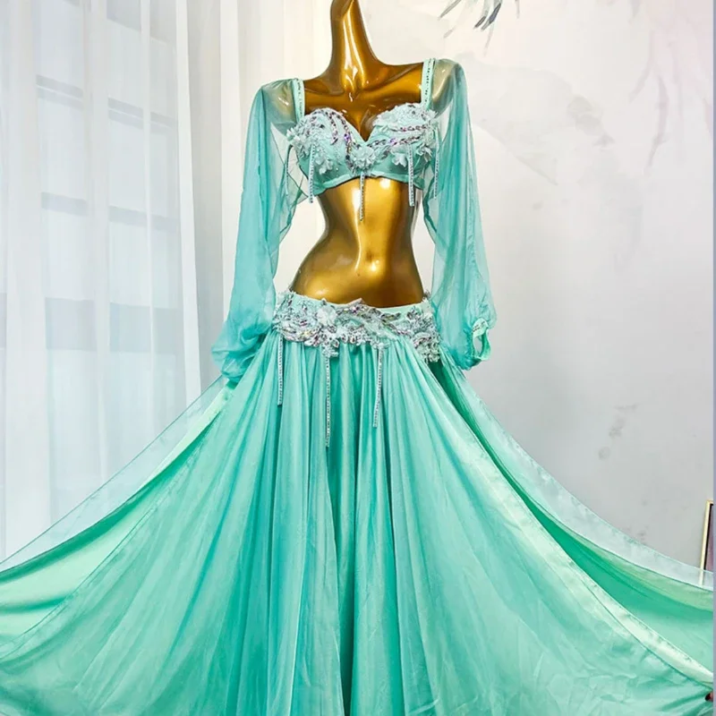 Женский бюстгальтер на заказ + атласная длинная юбка комплект из 2 предметов для