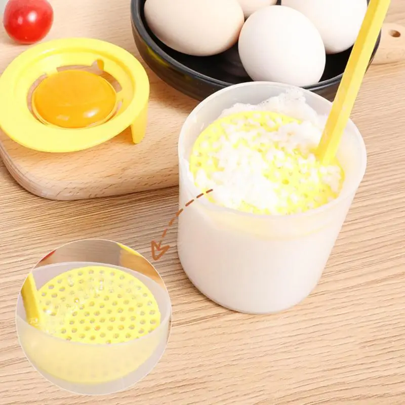 

Egg Separator Egg Yolk Separator With Cup Egg White Beater Baking Separation Container Egg White Frother Egg White Yolk Divider