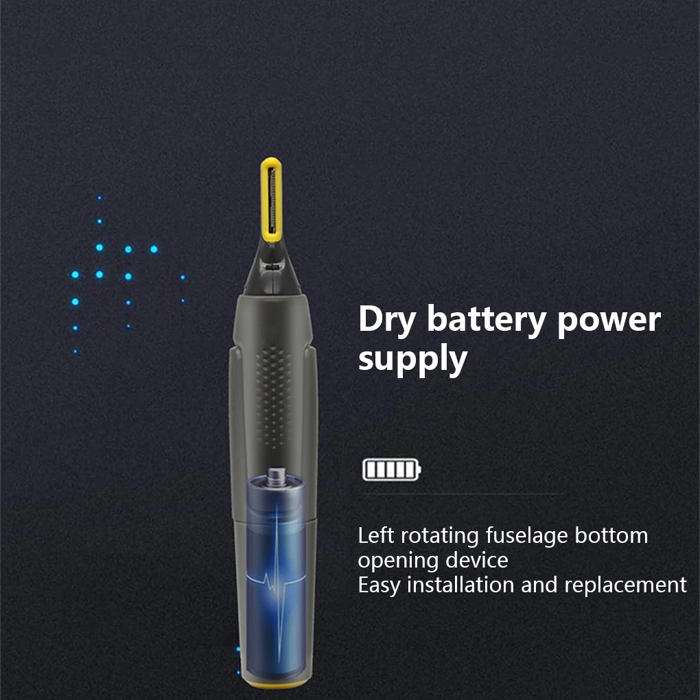 

Men Hair Trimmer Battery Powered Beard Shaver Hairs Shaving Trimming Tool