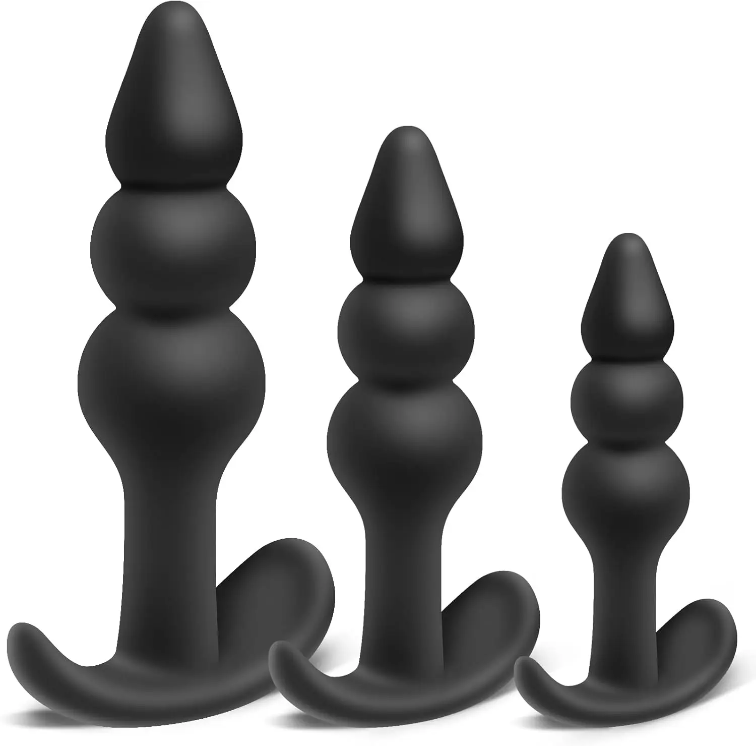 Anal Butt Plug With Tapered Base Silicone Set For Adult Men And Women Sex Pleasure Comfortable Toys Cou