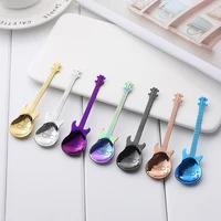 coffeeware mixing spoons musical coffee spoons teaspoons coffee teaspoons guitar shape coffee scoops stainless steel