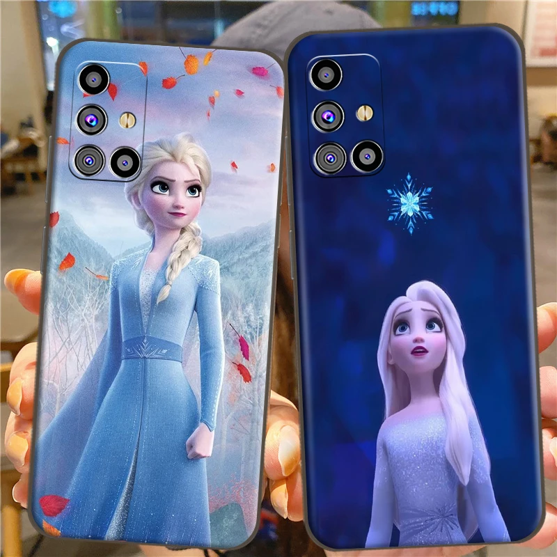 

Disney Collection Frozen For Samsung M30 S M31 M32 M52 M51 Soft Silicon Back Phone Cover Protective Black Tpu Case Funda