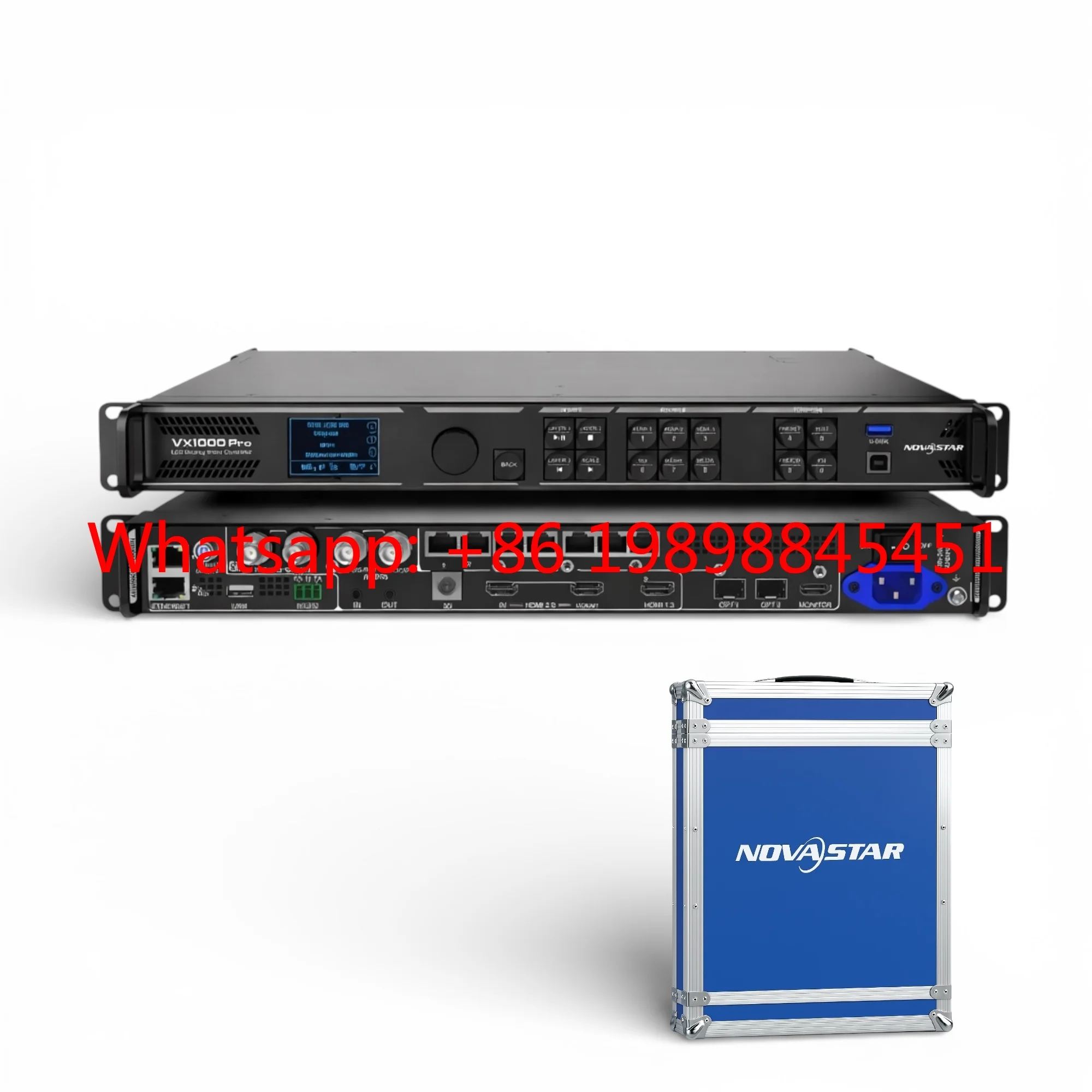 Фото Процессор Novastar VX1000 Pro для LED-экранов, 10 портов, 6,5 млн пикселей, 4K, контроллер в кейсе для транспортировки №1
