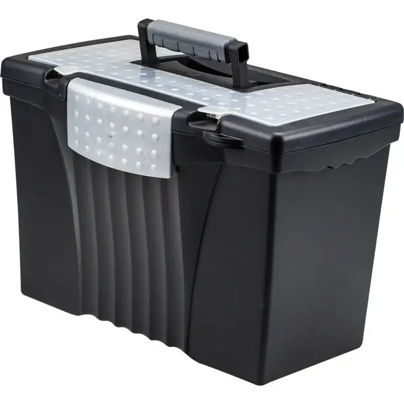 

STX61510U01C, Portable File Box, 1 / Carton, Black