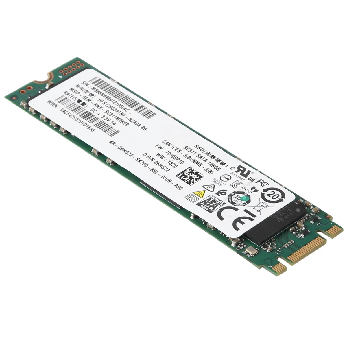 Для SK SC311 128 ГБ SATA SSD HFS128G39TNF-N2A0A M.2 6 Гбит/с для настольного портативного компьютера